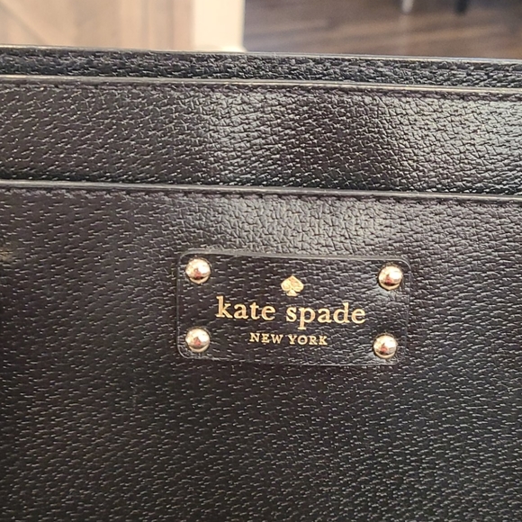Kate Spade blk extra large leather tote - Picture 4 of 10